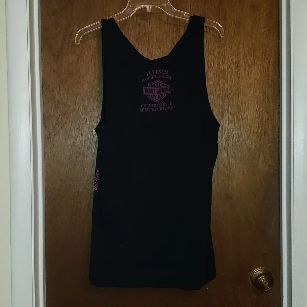 Pink & Black Tank Top | Harley-Davidson - Picture 6 of 7